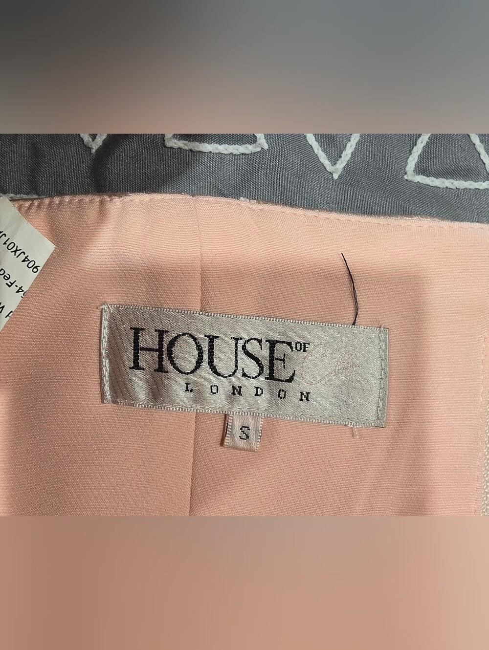 House Of CB Federica Blush Cropped Corseted Puff Sleeve Top Size Small - Picture 4 of 7